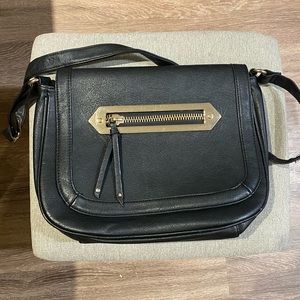Black crossbody or shoulder purse